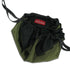 SiaLinda: Pompadour Tasche Verda II, moos grün / schwarz, Satin - SiaLinda.com